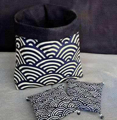 Vorratssäckchen aus japanischem Stoff