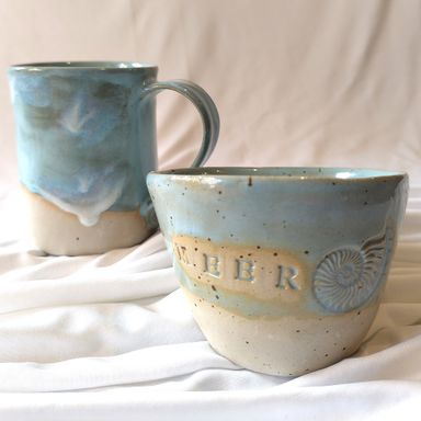 Keramikgeschirr teilglasiert