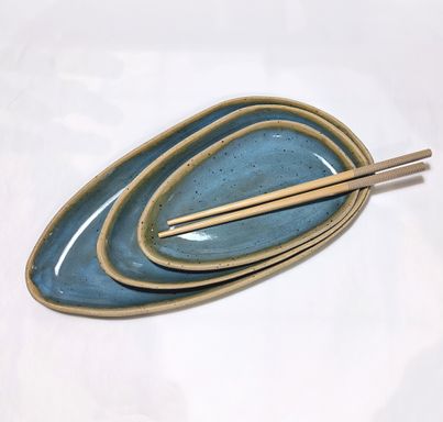 Antipasti-Platten blau