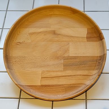 Rundes Holztablett