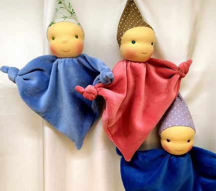 Puppen aus Nickibaumwollstoff